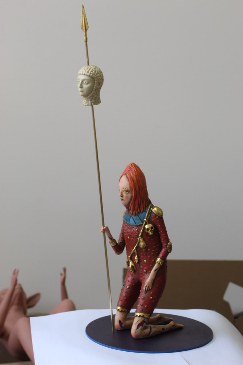 A Dama Ruiva e o Cordeiro.