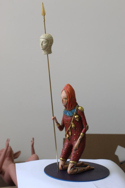 A Dama Ruiva e o Cordeiro.